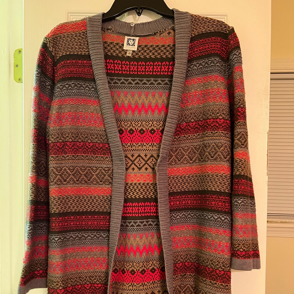ANNE KLEIN Small Sweater with removable fur